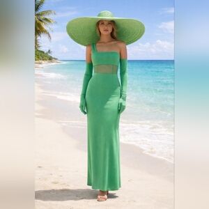 Maxi Dress With Gloves